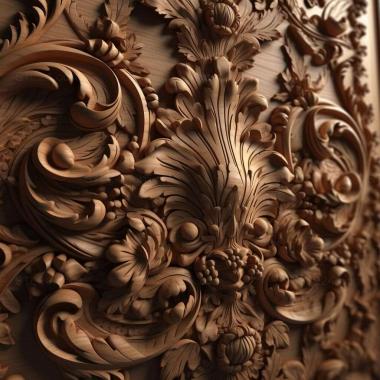 Patterns and decorations stl luxurious 1 3d model